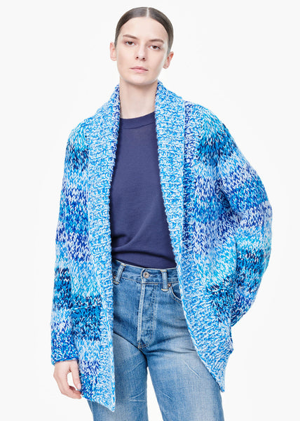 Wommelsdorff Janis Cashmere Cardigan Blue Mix | Tiina The Store